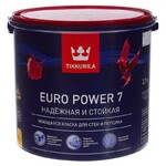 фото Краска моющаяся матовая EURO POWER 7 База А TIKKURILA 2,7 л