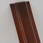 фото Штакетник пластиковый ПЭТ 2000х100х1мм, коричневый матовый