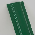 фото Штакетник пластиковый ПЭТ 1500х100х1мм, зеленый матовый