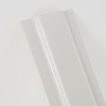 фото Штакетник пластиковый ПЭТ 1200х100х1мм, белый матовый