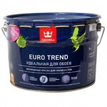 фото Интерьерная краска для обоев и стен Euro Trend матовая, база С Tikkurila, 9,0 л