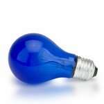 фото Лампа накаливания вольфрамовая (синяя) (60 Вт)