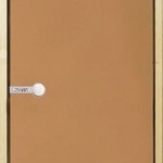 фото Дверь для сауны Harvia 8х19 (стеклянная, бронза, коробка сосна), D81901M