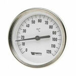 фото Биметаллический термометр для неагрессивных сред ТБ-100 (осевой) диаметр корпуса 100 мм от 0оС до +150оС
