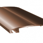 фото Алюминиевая планка прижимная (крышка) коричневая