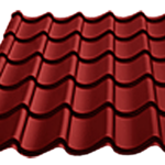 фото Металлочерепица - цвет Красное вино - рал 3011 по размерам клиента