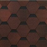 фото Черепица битумная Шинглас Оптима соната, цвет коричневый, 3м2