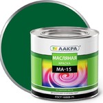 фото Краска МА-15 масляная для дерева и металла, Зеленая Лакра 1,9кг