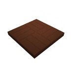 фото Полимерпесчаная тротуарная плитка "Паркет" - коричневый
