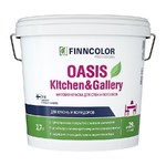 фото Краска моющаяся Finncolor Oasis Kitchen & Gallery матовая, база A, 2.7л