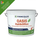 фото Краска для стен и потолков Finncolor Oasis Hall&Office глубокоматовая, база C, 9л