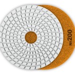 фото Алмазный гибкий круг 100 мм для мокрого шлифования черепашка № 200 Зубр 29866-200