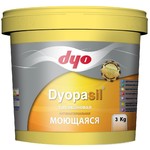 фото Краска интерьерная силиконовая антибактериальная моющаяся Dyopasil DYO 3кг