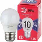 фото Лампа светодиодная ECO LED P45-10W-865-E27 R (диод шар 10Вт холодн. E27) (10/100/3600) ЭРА Б0045355