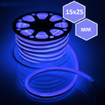 фото Гибкий неон 15х25мм (25м, LED/м-120-SMD2835-220V, синий)