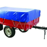 фото Прицеп для мини-трактора Беларус  П05.02-01 (г/п 500 кг, съемные борта, тент)