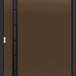 фото Дверь для сауны Harvia LEGEND 9х19 (стеклянная, бронза, черная коробка сосна), D91901МL