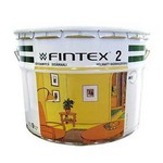 фото Краска Fintex 2, для стен и потолков, моющаяся, глубокоматовая, База А, 9л