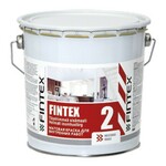 фото Краска Fintex 2, для стен и потолков, моющаяся, глубокоматовая, База А, 0,9л