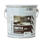 фото Краска Fintex Сатин, для стен и потолков, моющаяся, глубокоматовая, База А, 0,9л