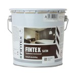 фото Краска Fintex Сатин, для стен и потолков, моющаяся, глубокоматовая, База С, 2,7л