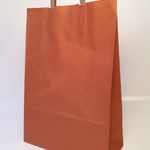 фото Крафт пакет с плоскими ручками «Оранжевый», 46х32х13 см