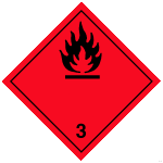 фото Знак "Класс опасности" наклейка 250*250мм