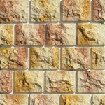 фото Фасадная плитка Замковый камень 585х395х30мм
