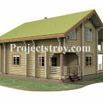 фото Проект деревянного дома из бревна