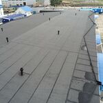фото Монтаж наплавляемой гидроизоляции крыши