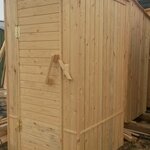 фото Туалет деревянный для сада