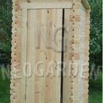 фото Туалет деревянный для дачи №3