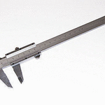 фото Штангенциркуль металлический нержавеющий со стрелочным индикатором 150 мм