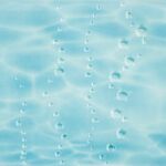 фото Декор Лазурь воздушные пузырьки бирюзовые 250х350 мм