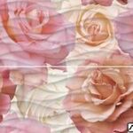 фото Плитка декор панно Wave Roses 400x440х8.5 мм рельеф (2 шт)