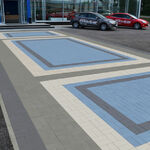 фото Вибропрессованная тротуарная плитка Прямоугольник 1.П.4, серый
