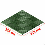 фото Газонная решетка универсальная "ап" зеленая 333*333*10,5 мм (12,5 т/м2)