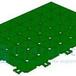 фото Газонная решетка Gidrolica Eco Super РГ-60.40.6,4 - пластиковая зеленая