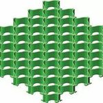фото Решетка усиленная с высоким профилем (0,5*0,5м) (зеленая)