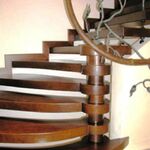 фото Лестницы межэтажные деревянные