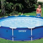 фото Каркасный бассейн Intex Metal Frame Pool 366х76 см с 
фильтр-насосом 28212