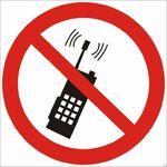 фото Знак P18 «Запрещается пользоваться мобильным (сотовым) телефоном» (пластик)