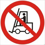 фото Знак P07 «Запрещается движение средств напольного транспорта» (металл)