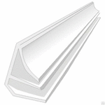 фото Плинтус потолочный галтель белый (длина 3 м)