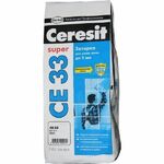 фото Затирка Ceresit CE 33 Super для узких швов до 5 мм багама бежевый (2кг)