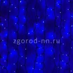 фото Светодиодный занавес 1х6 метров, 600 led, цвет синий (арт.LL601-1-2B)